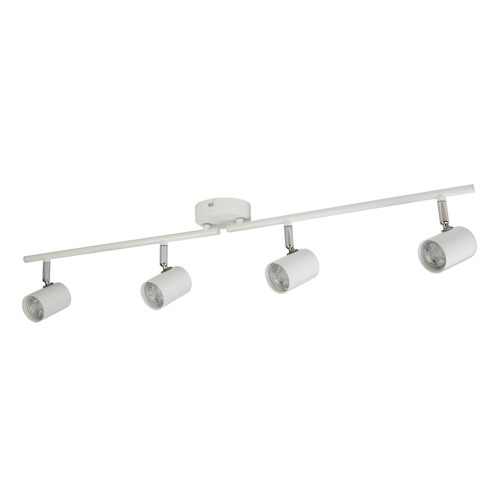 Rollo Modern LED Cylinder Head Bar Ceiling Spotlight In White Finish 3174WH