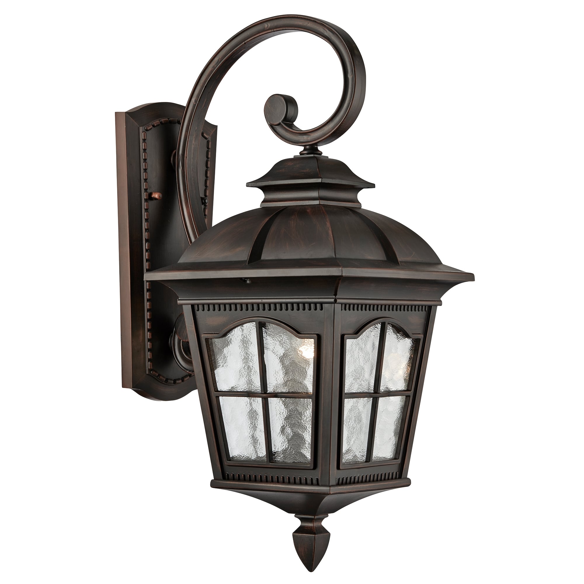 Pompeii Traditional Outdoor Wall Lantern In Bronze Finish IP44 1573BR