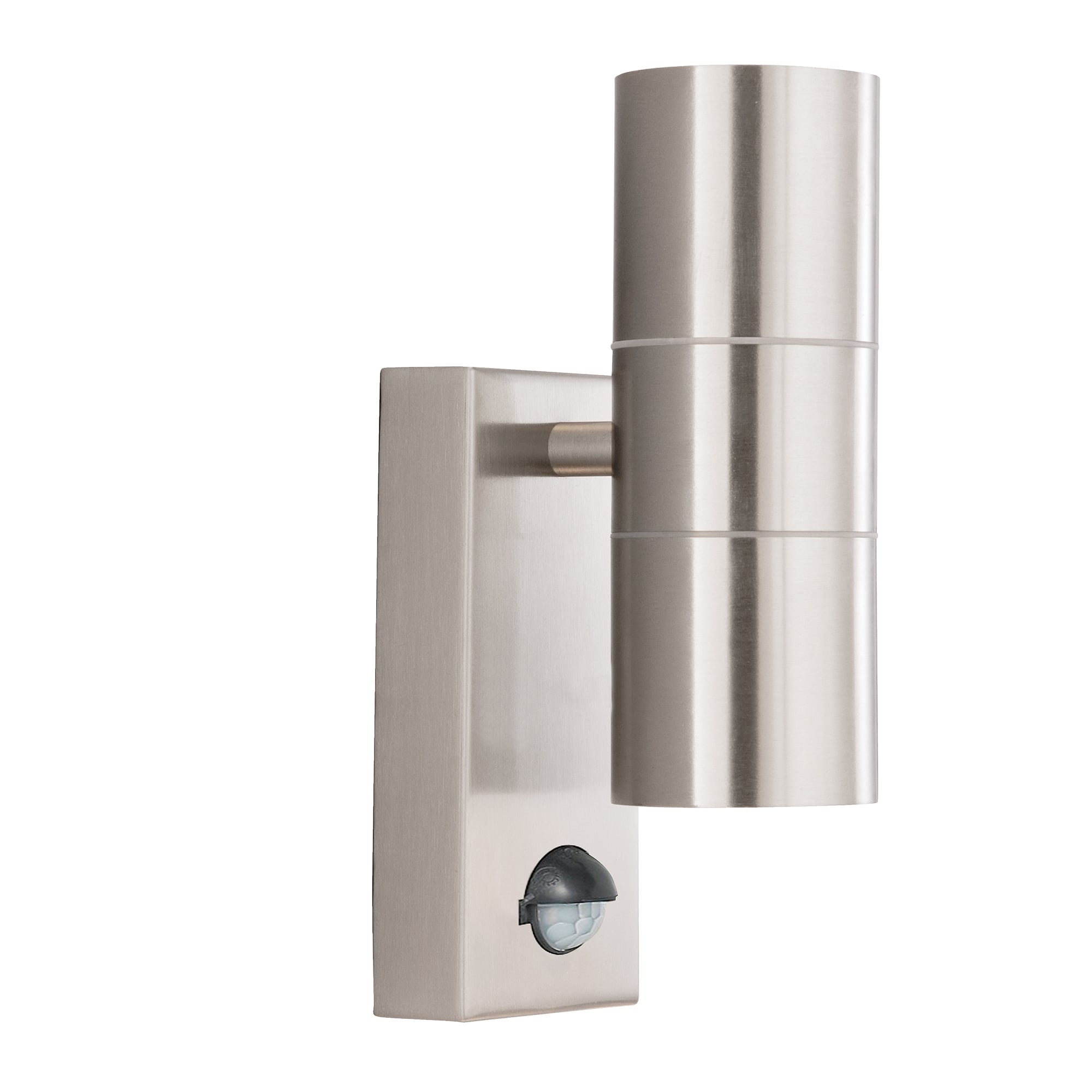 Outdoor Modern LED PIR Wall Light In Stainless Steel Finish IP44 7008-2SS-LED