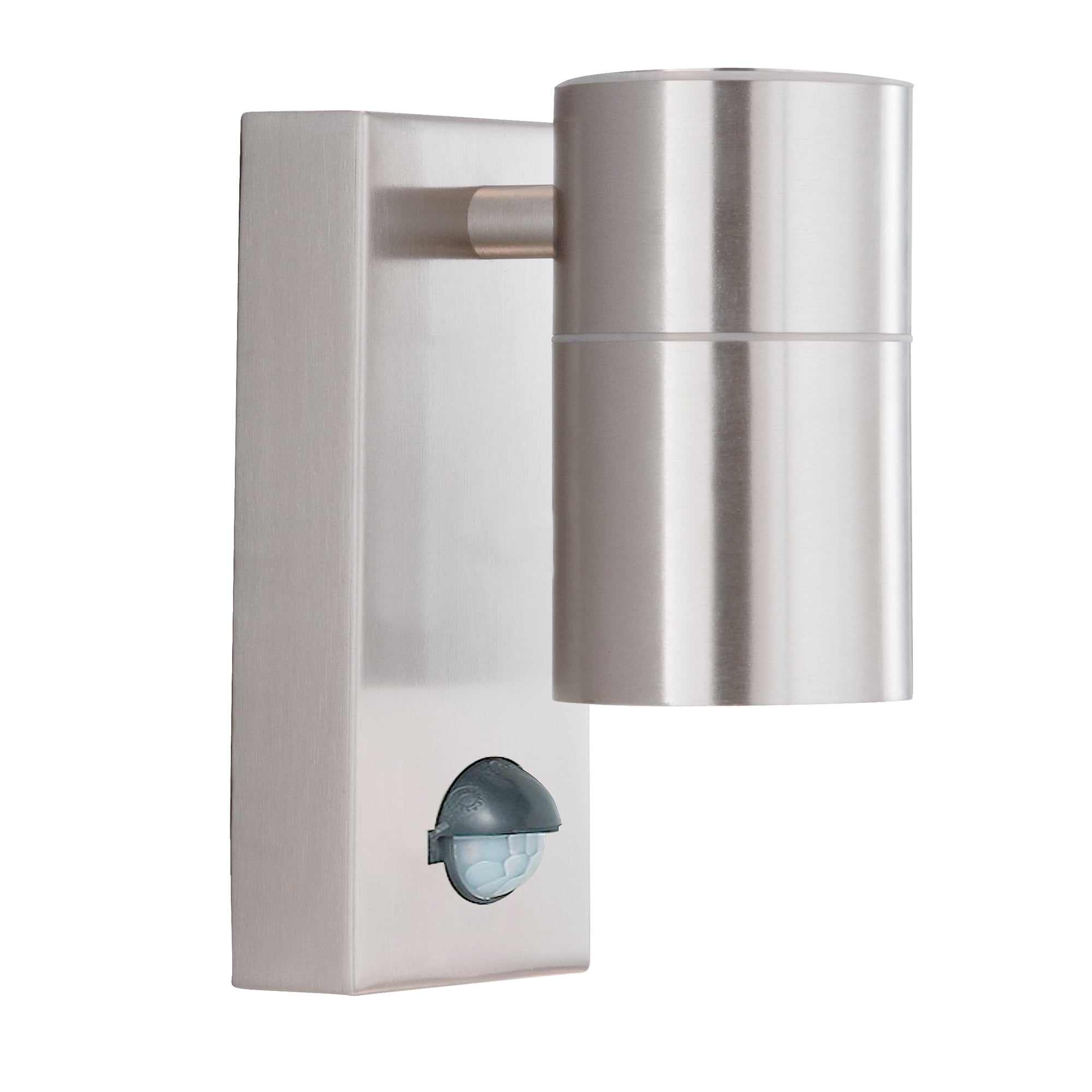Outdoor Modern PIR Wall Light In Stainless Steel Finish IP44 7008-1SS-LED