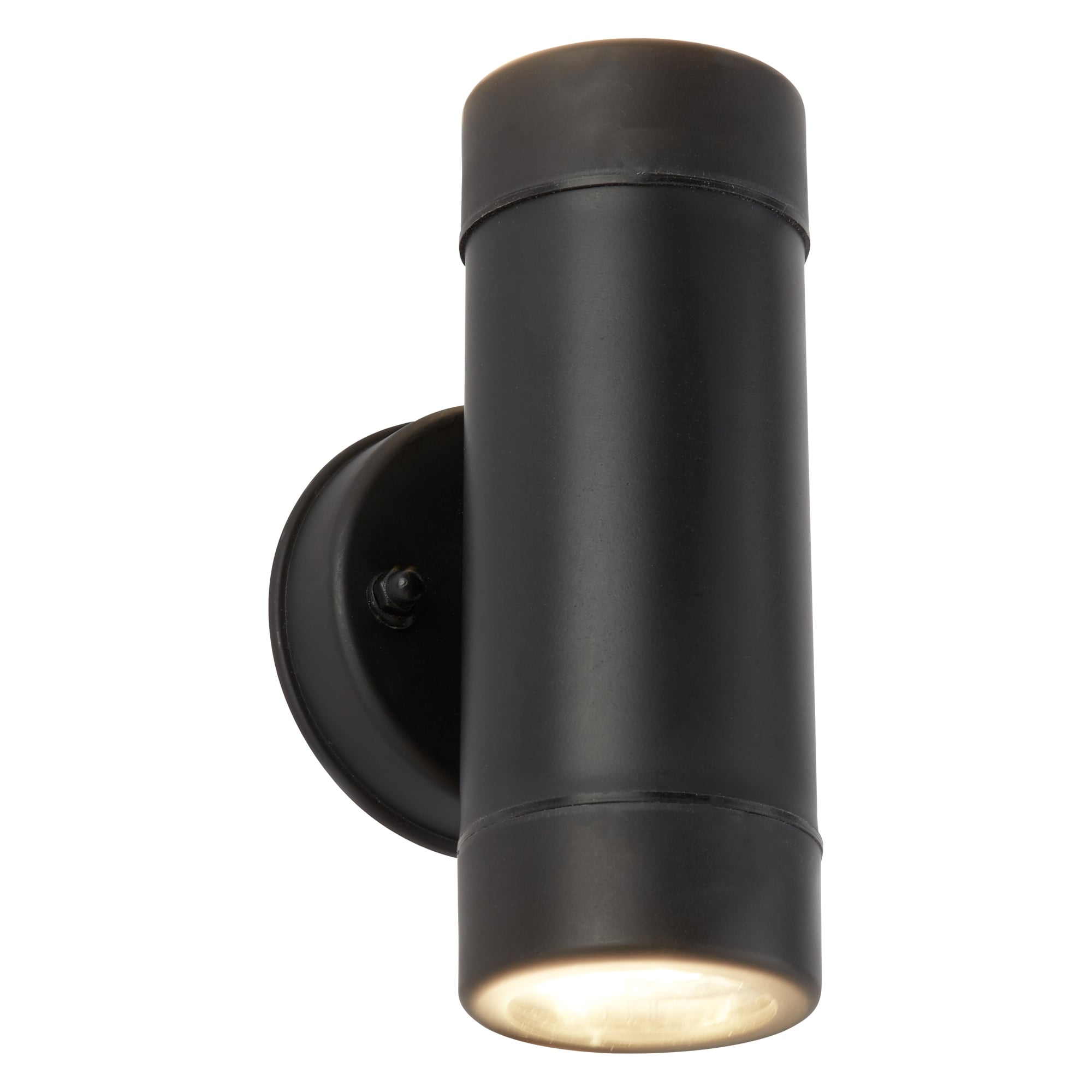 Outdoor Modern LED Cylindrical Wall Light In Black Finish IP44 7592-2BK