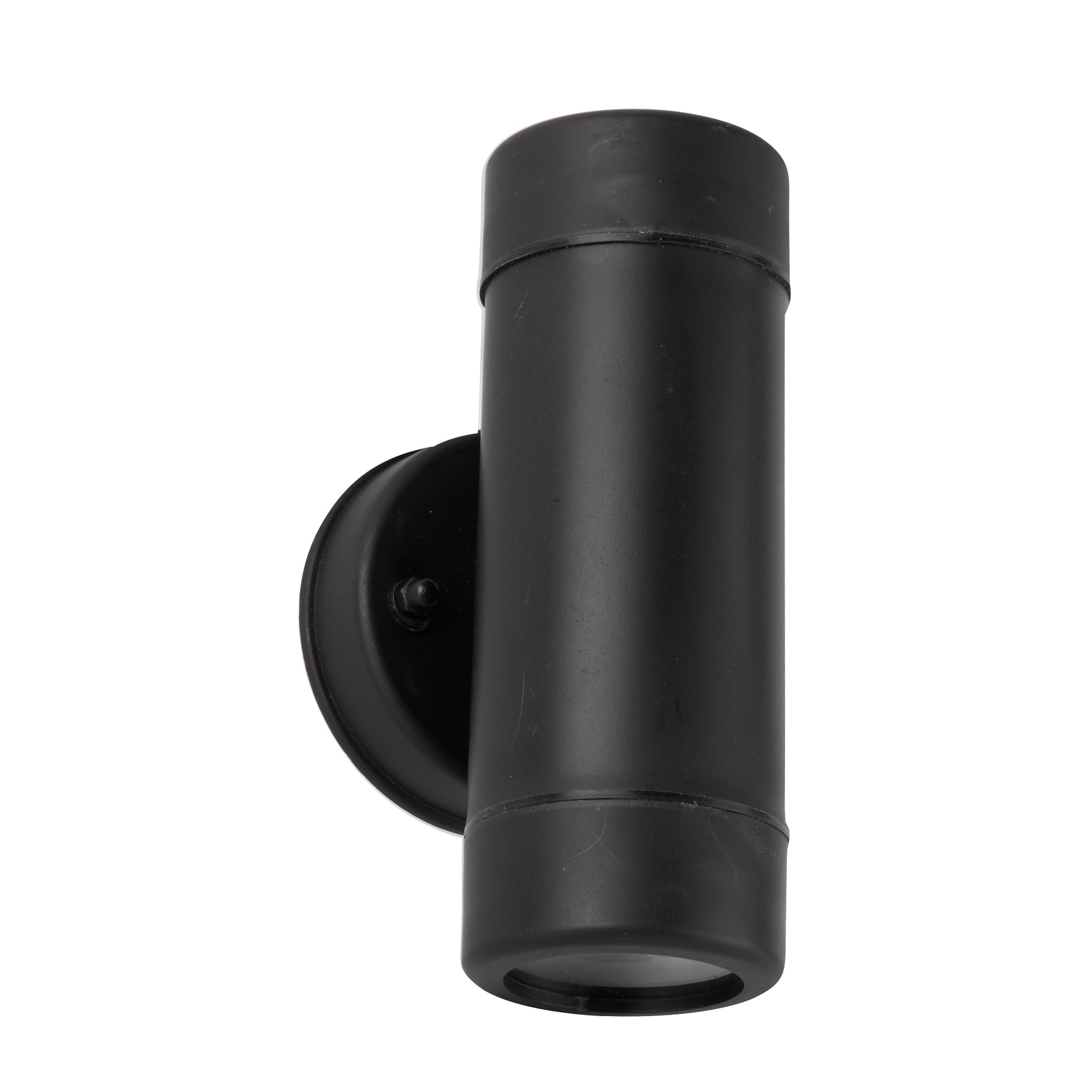 Outdoor Modern LED Cylindrical Wall Light In Black Finish IP44 7592-2BK