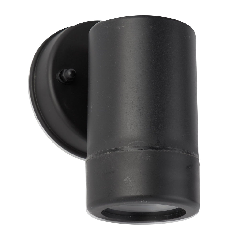 Outdoor Modern LED Single Wall Light In Black Finish IP44 7591-1BK