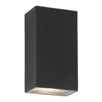 Outdoor Modern Rectangular LED Wall Light In Black Finish IP44 8852BK