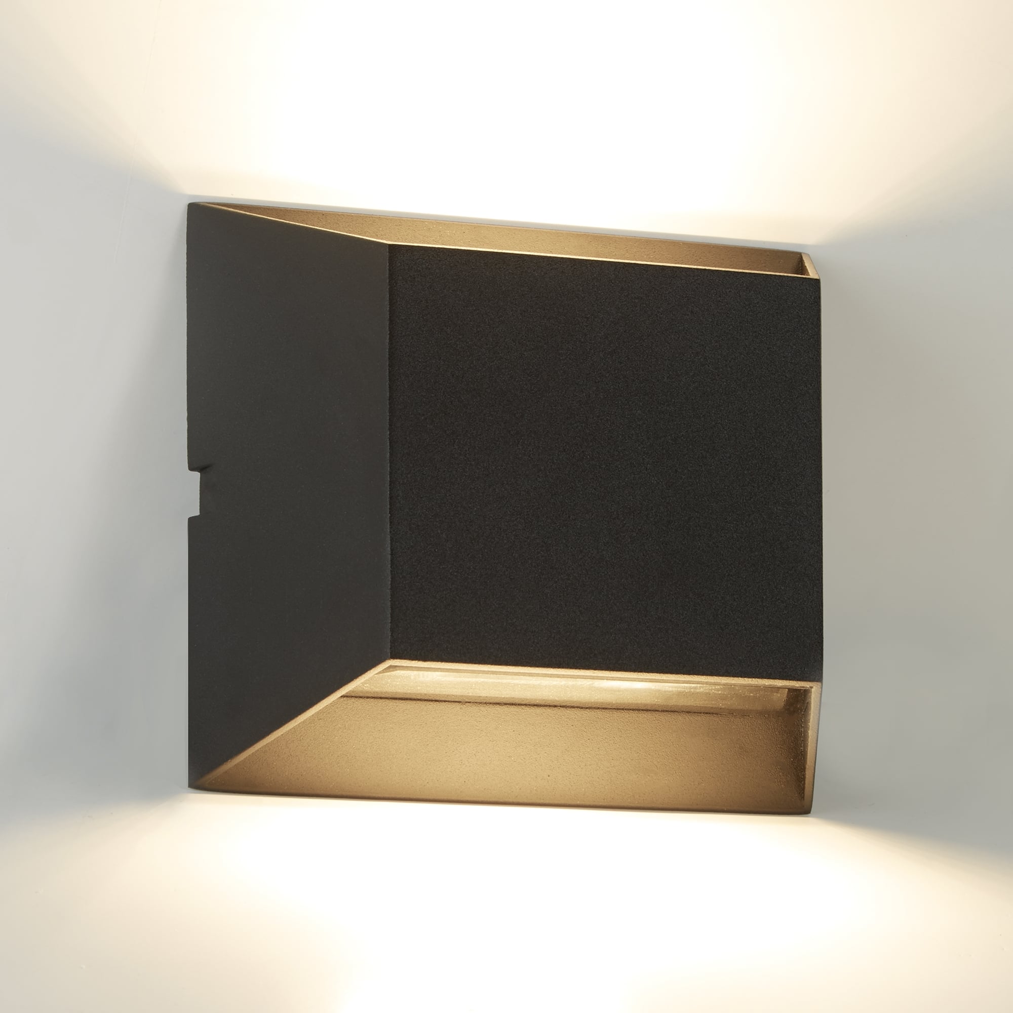 Outdoor Modern LED Rectangular Wall Light In Black Finish IP44 5111BK