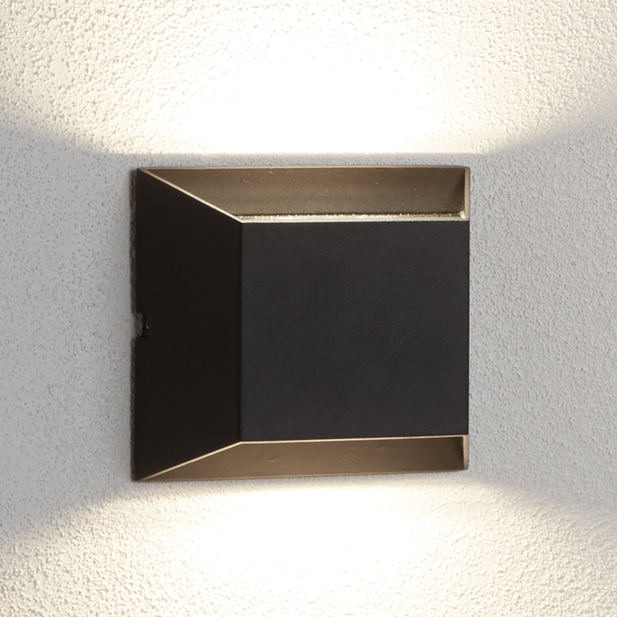 Outdoor Modern LED Rectangular Wall Light In Black Finish IP44 5111BK