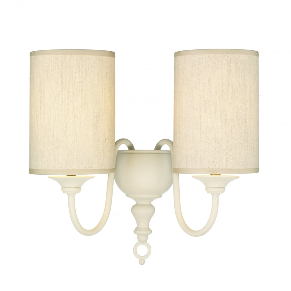 FLE0933 Flemish Double Wall Light In Cream