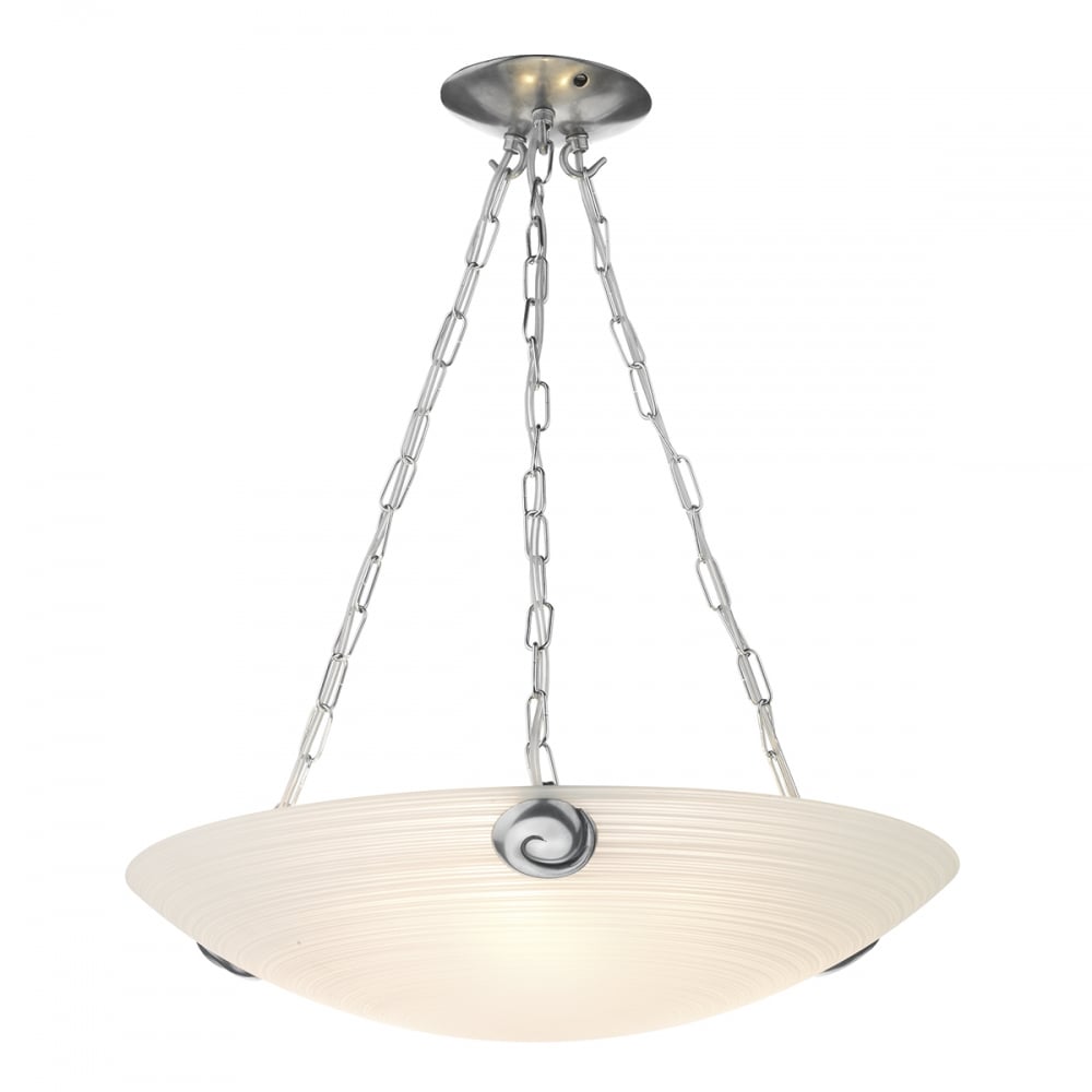 Swirl Classic Ceiling Pendant Light In Pewter Finish SWP0367