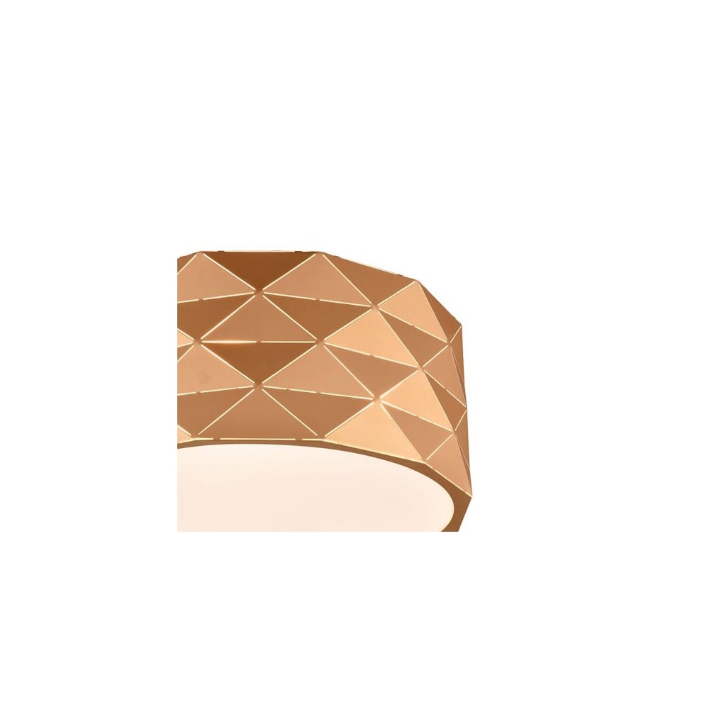 Modern Flush Ceiling Light In Rose Gold Finish FC5769