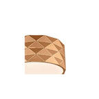 Modern Flush Ceiling Light In Rose Gold Finish FC5769