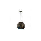 Large Round Ceiling Pendant Light In Brushed Black Gold Finish SUS155