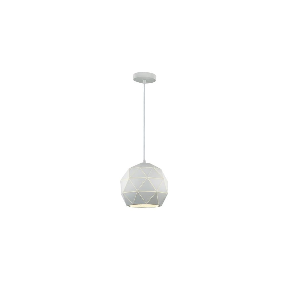 Small Round Ceiling Pendant Light In White Finish SUS145