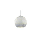 Small Round Ceiling Pendant Light In White Finish SUS145