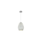 Oval Ceiling Pendant Light In White Finish SUS148