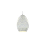 Oval Ceiling Pendant Light In White Finish SUS148