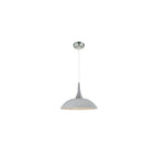 Ceiling Pendant Light In White And Chrome Finish SUS131