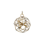 Orbit Medium Ceiling Pendant Light In Matt Gold Ironwork Finish F2366/6