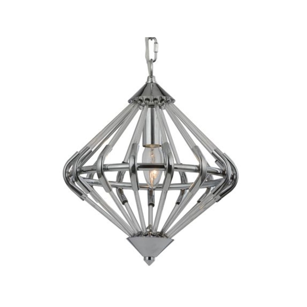 Small Ceiling Pendant Light In Chrome Finish F2361/1