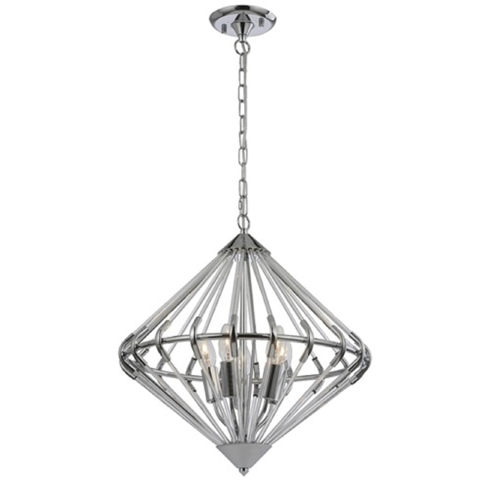 Large Ceiling Pendant Light In Chrome Finish F2361/5