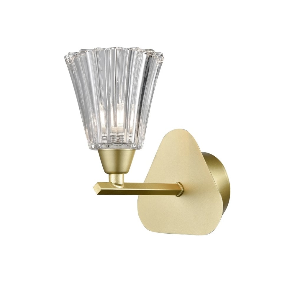 Single Wall Light In Matt Gold Finish F2377-1