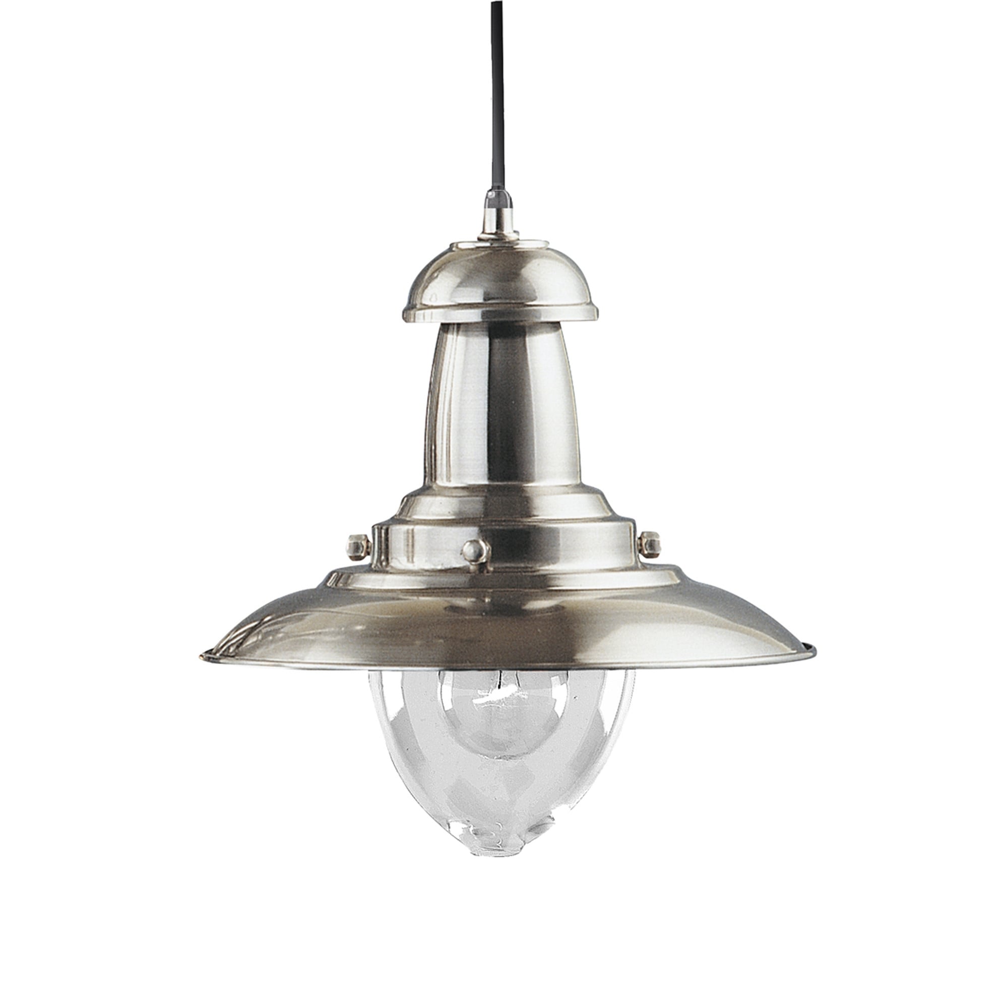 Fisherman Ceiling Pendant Light In Satin Silver Finish 4301SS