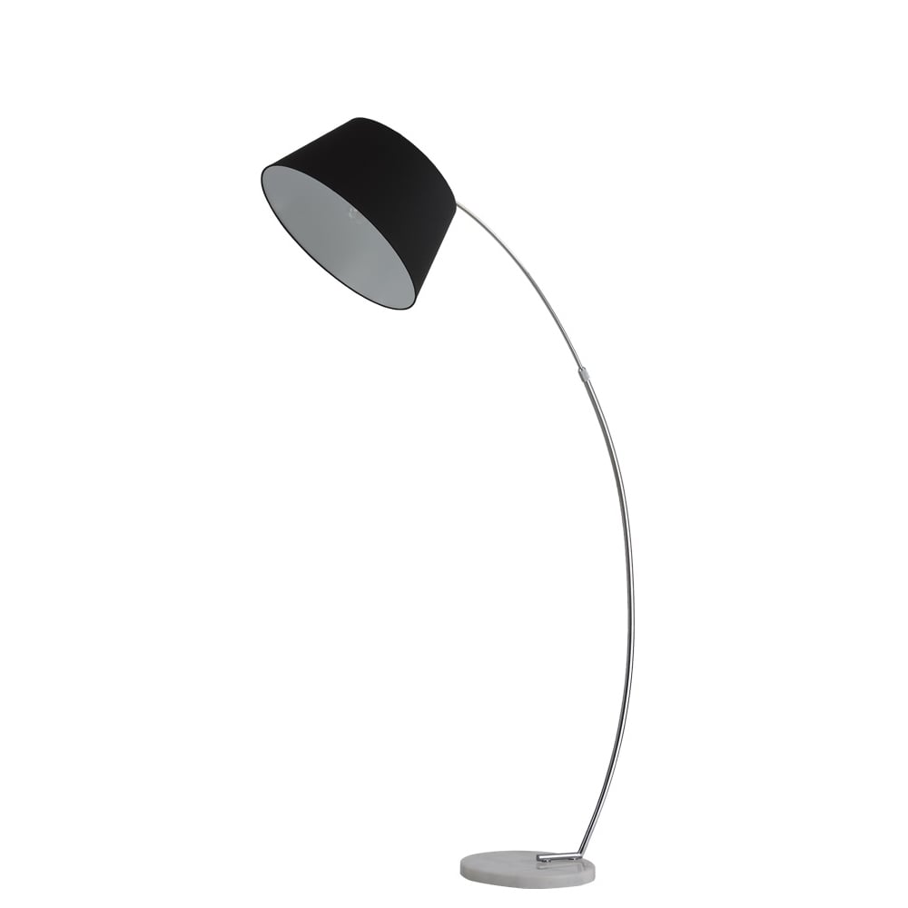 Modern ODendable Foor Lamp With Marble Base And Black Shade S226/1173