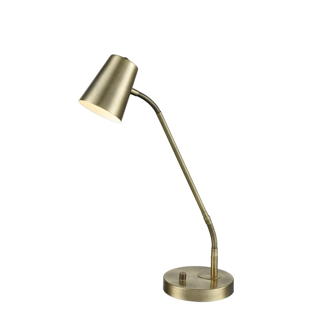Modern Fex Arm Dimmable Reading Table Lamp In Bronze Finish