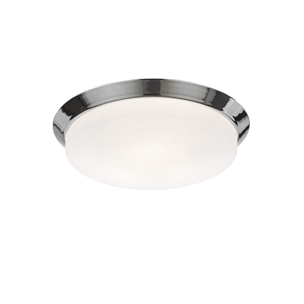 Medium Bathroom Flush Ceiling Light In Chrome Finish IP44 CF5781