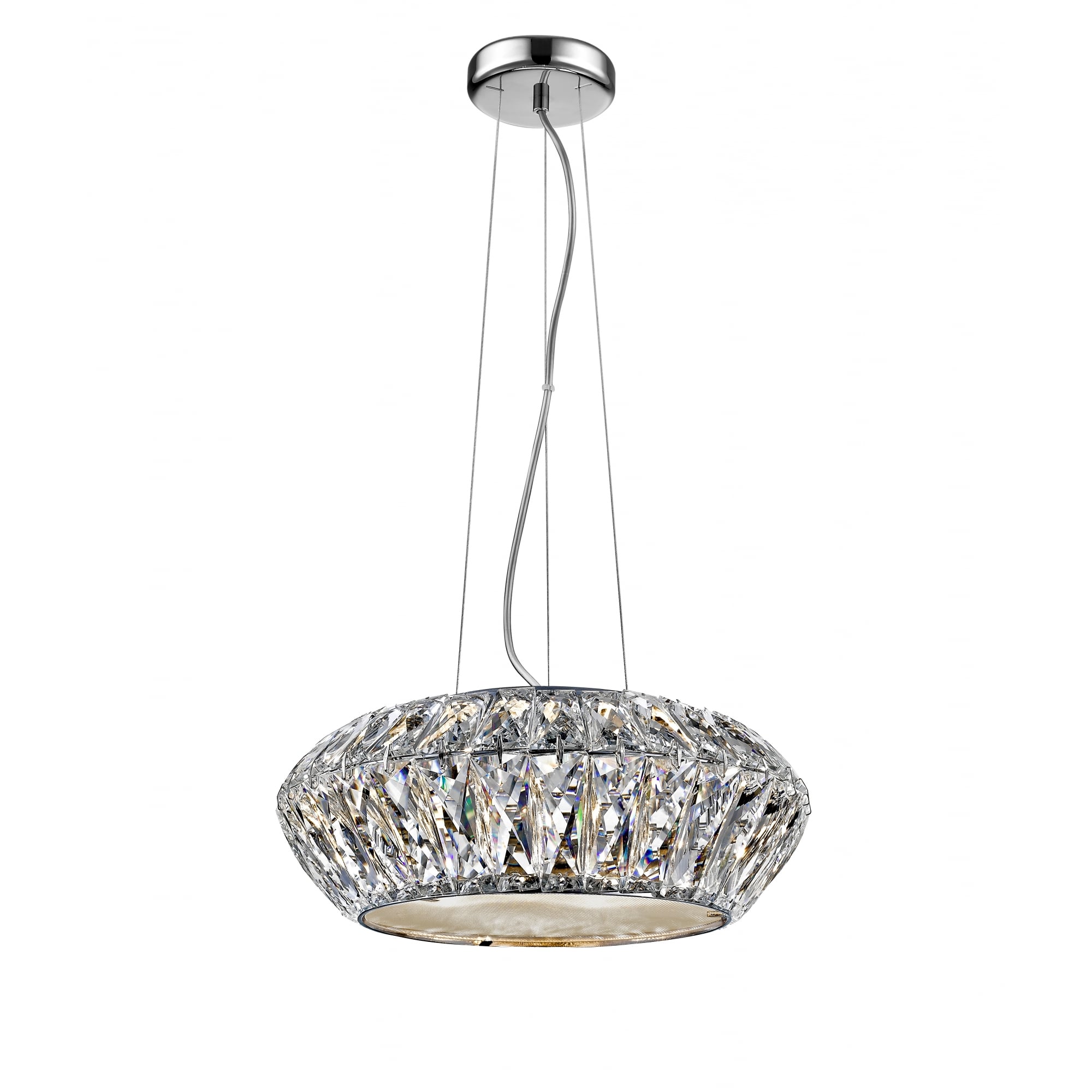 Armel Modern 4 Light LED Ceiling Pendant In Chrome Finish LED1705/04/CH