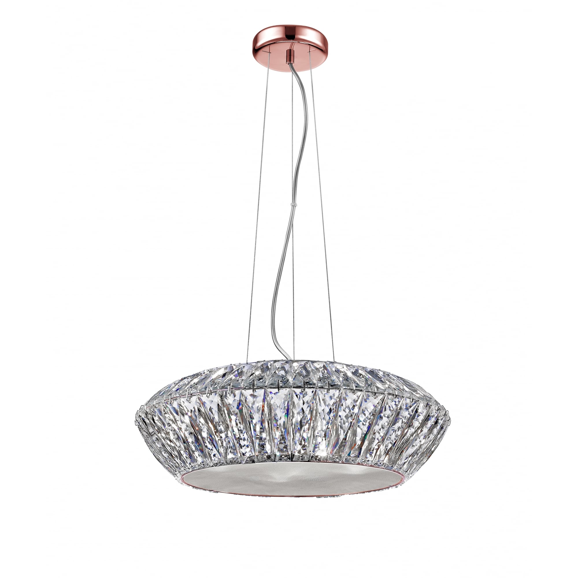 Armel Modern 7 Light LED Ceiling Pendant In Rosy Gold Finish LED1705/07/RG