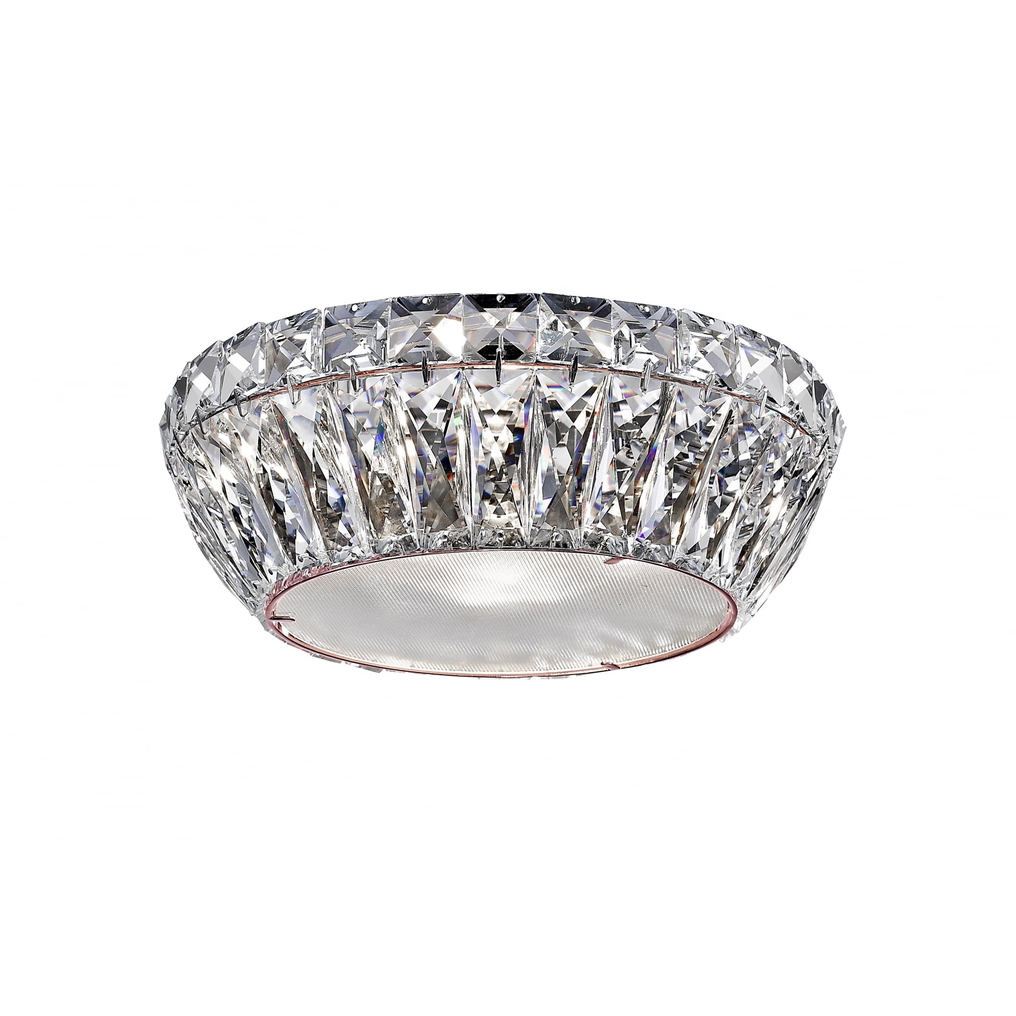 Armel Modern 4 Light LED Flush Ceiling Light In Rosy Gold Finish LED1705/04/PL/RG
