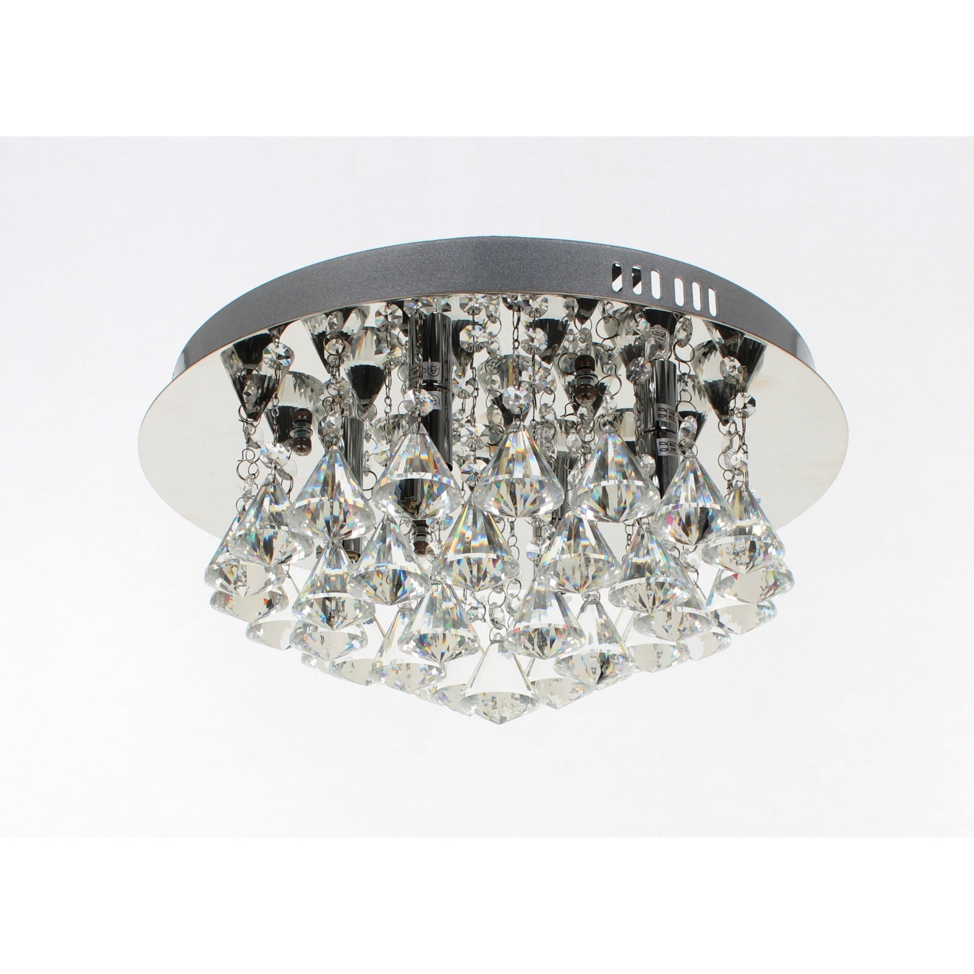 Parma 4 Light Crystal Flush Light, CFH011025/04/CH