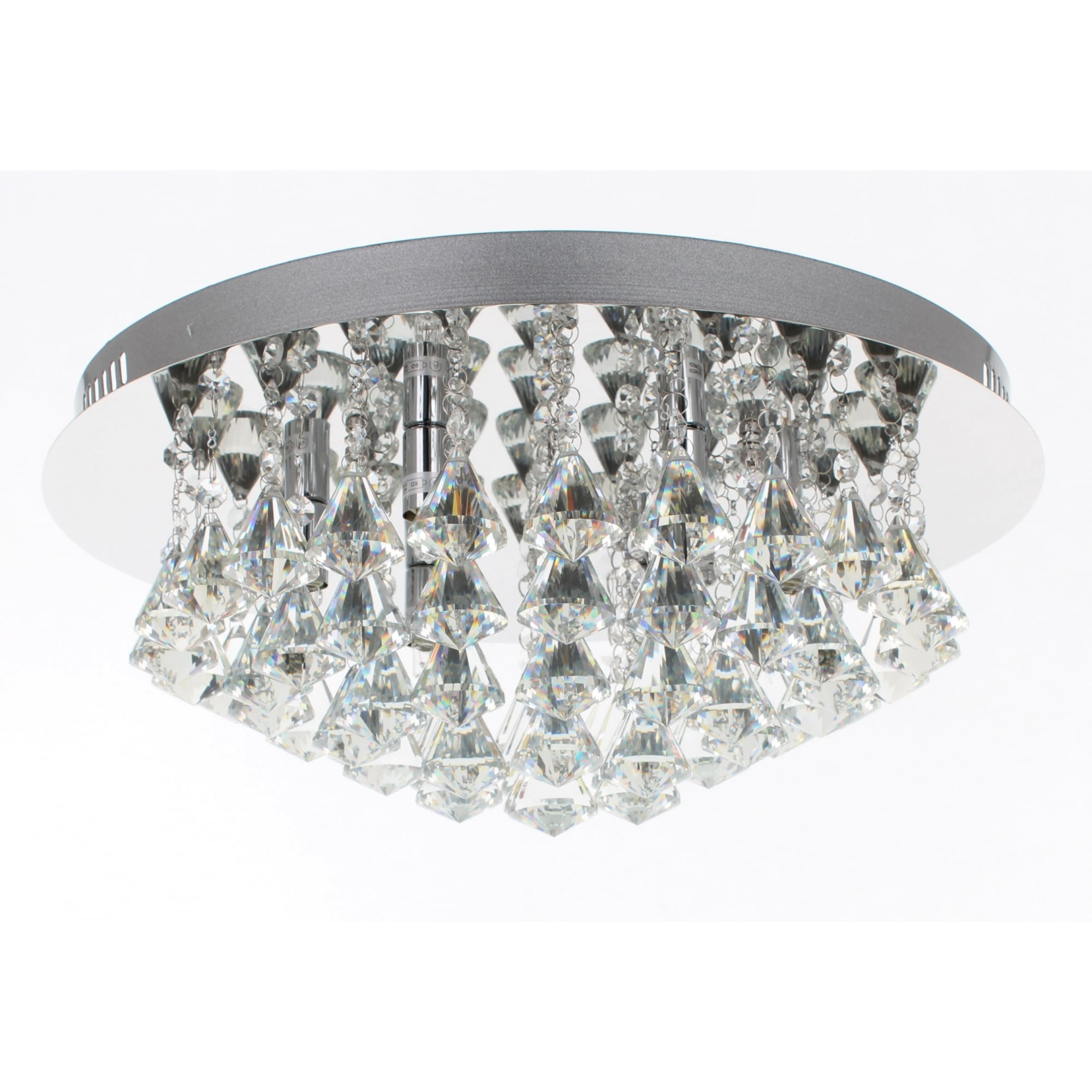 Parma 6 Light Crystal Flush light, CFH011025/06/CH