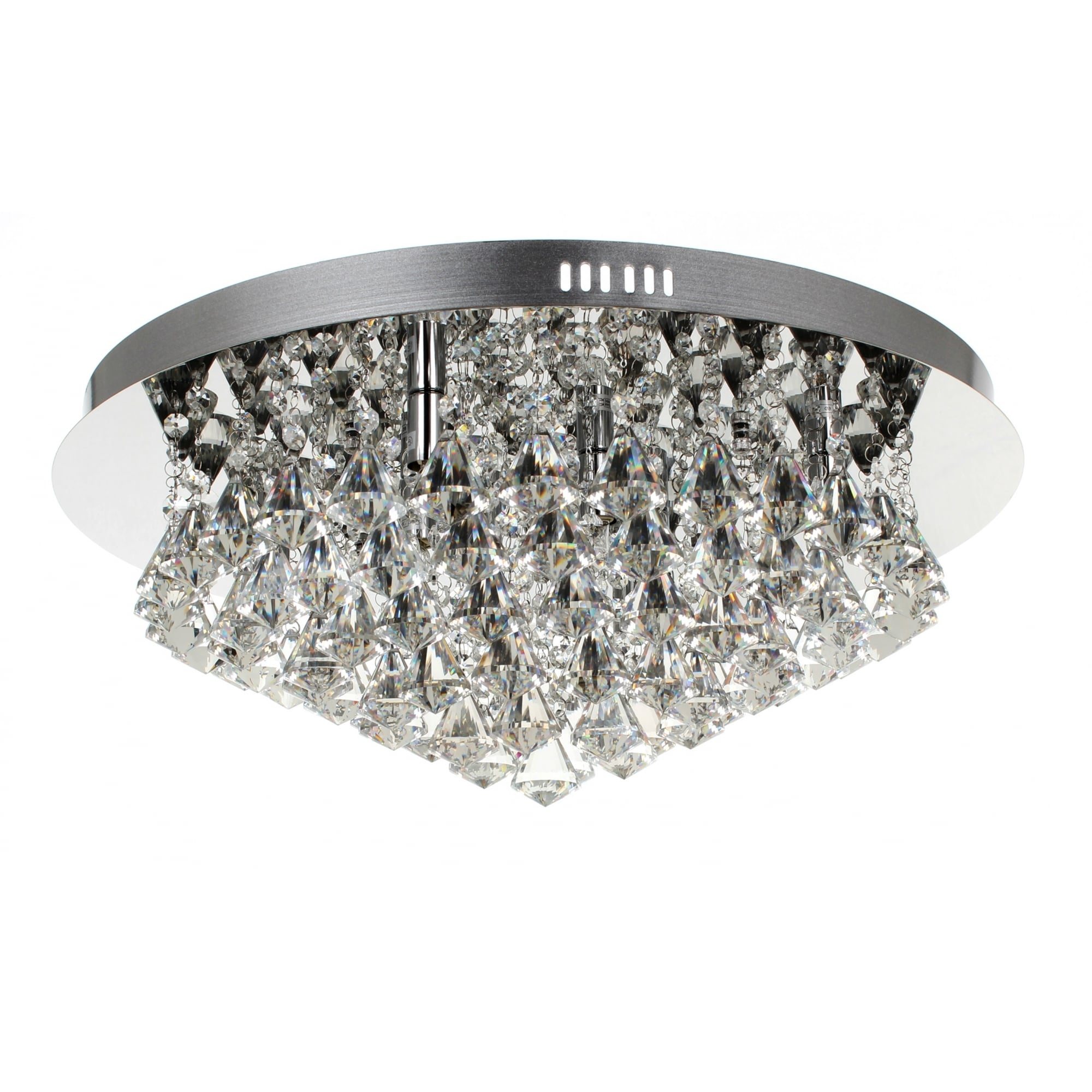 Parma 8 Light Crystal Flush Light, CFH011025/08/CH