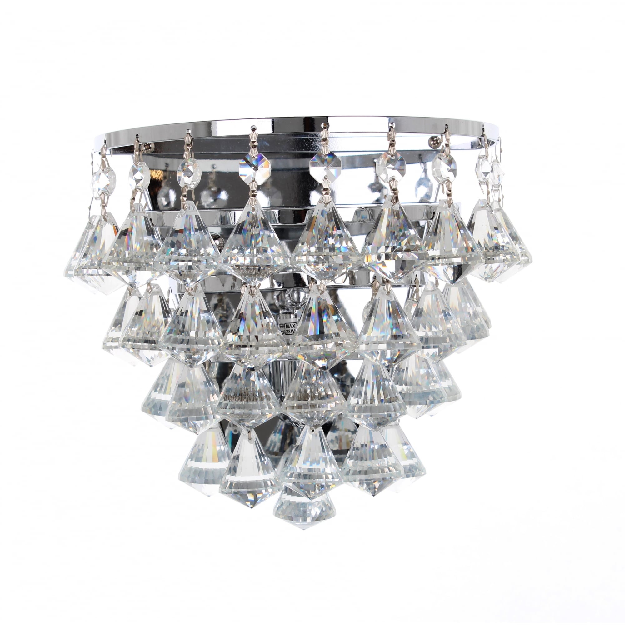 Parma Crystal wall Light, CFH011025/01/WB/CH