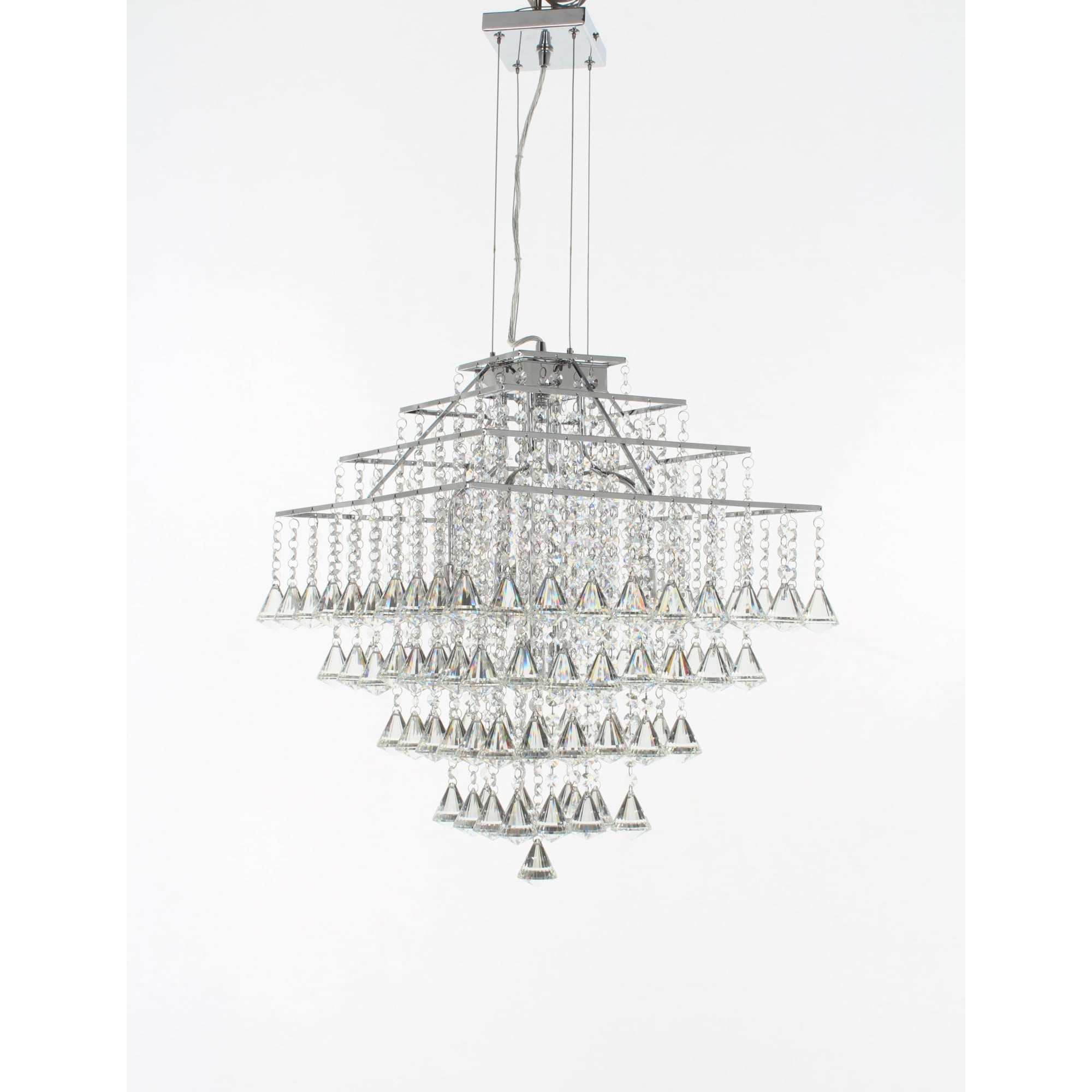 CFH301171/06/CH Parma Square 6 Light Crystal Ceiling Pendant