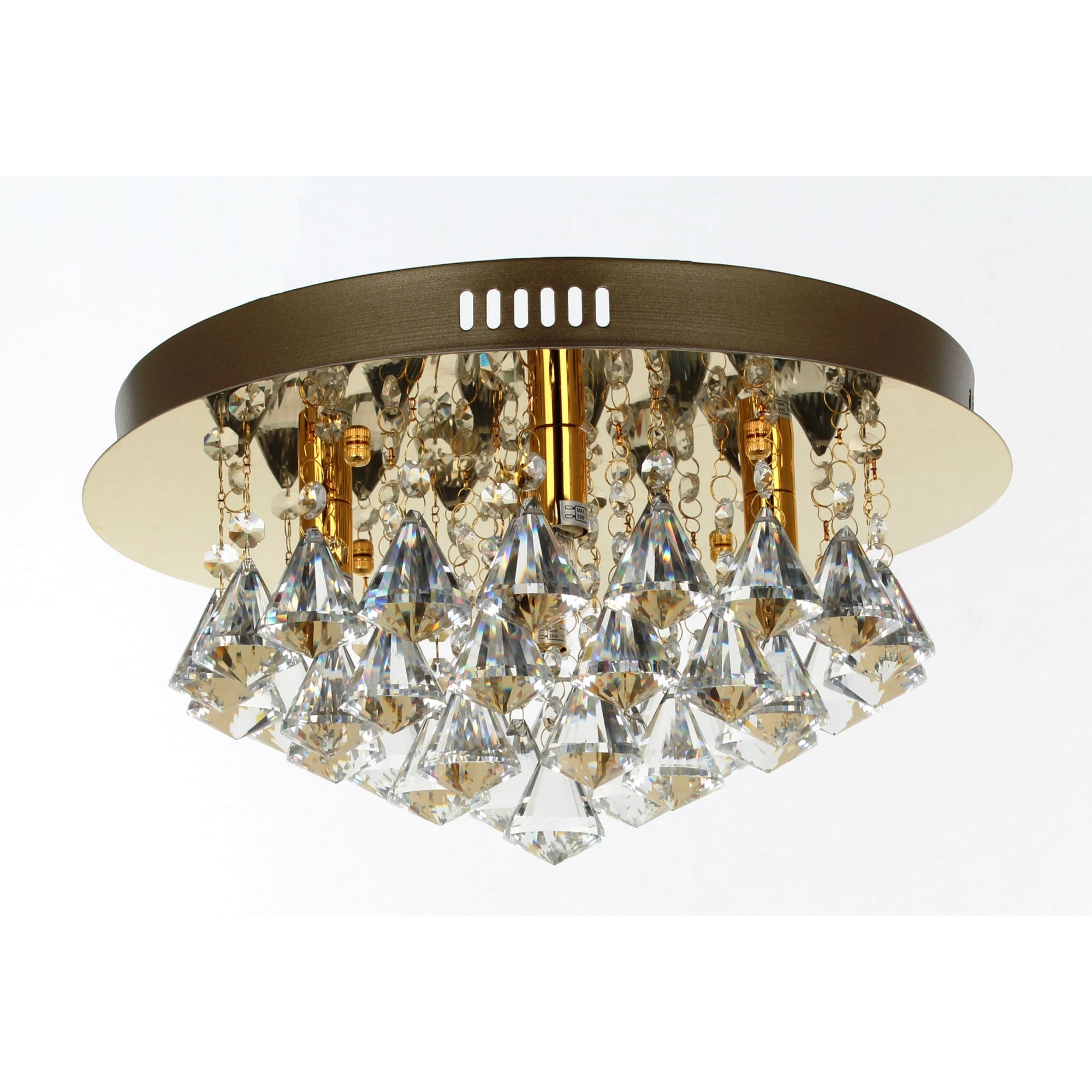 CFH011025/04/G Parma 4 Light Gold Flush Ceiling Light