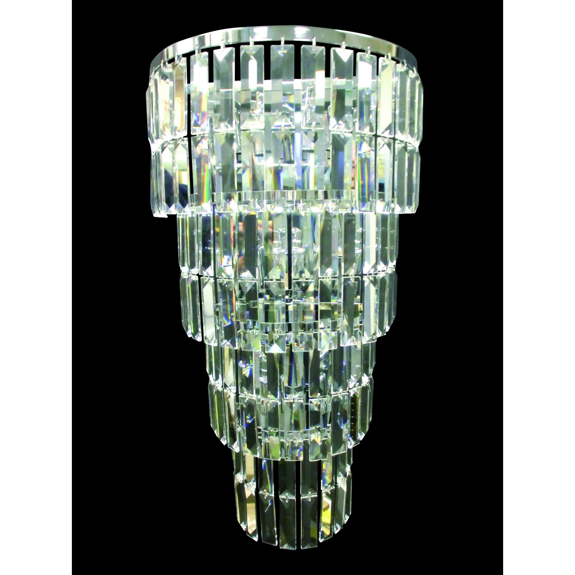 CE20610/05/WB/CH Padua 5 Light Tiered Chrome Wall Light