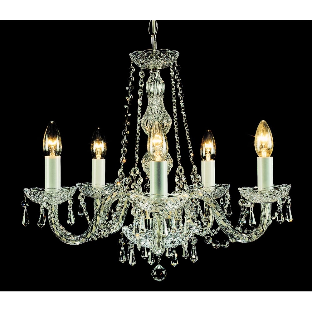 Modra Stylish Crystal 5 Light Chandelier CP00021/05/CH