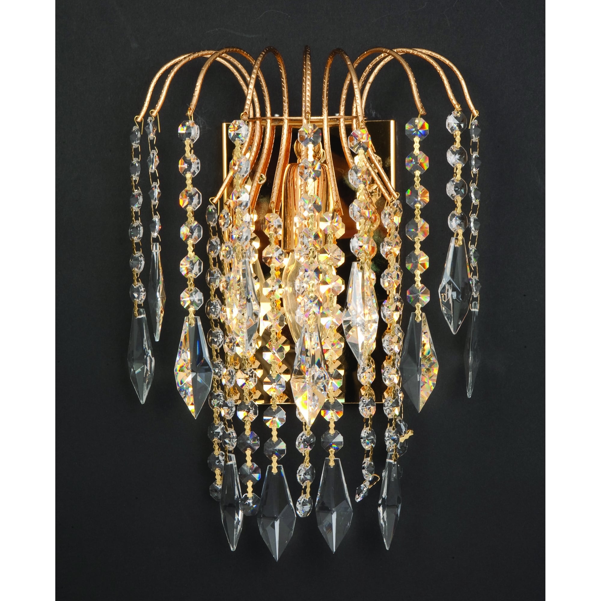 Shower 1 Light Crystal Waterfall Wall Light ST01900/WB
