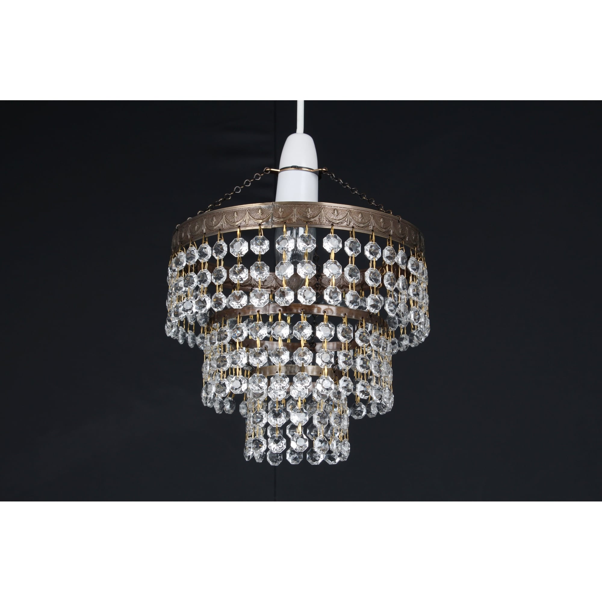 Kiel European Crystal Pendant Non Electric Ceiling Shade ST09082/01