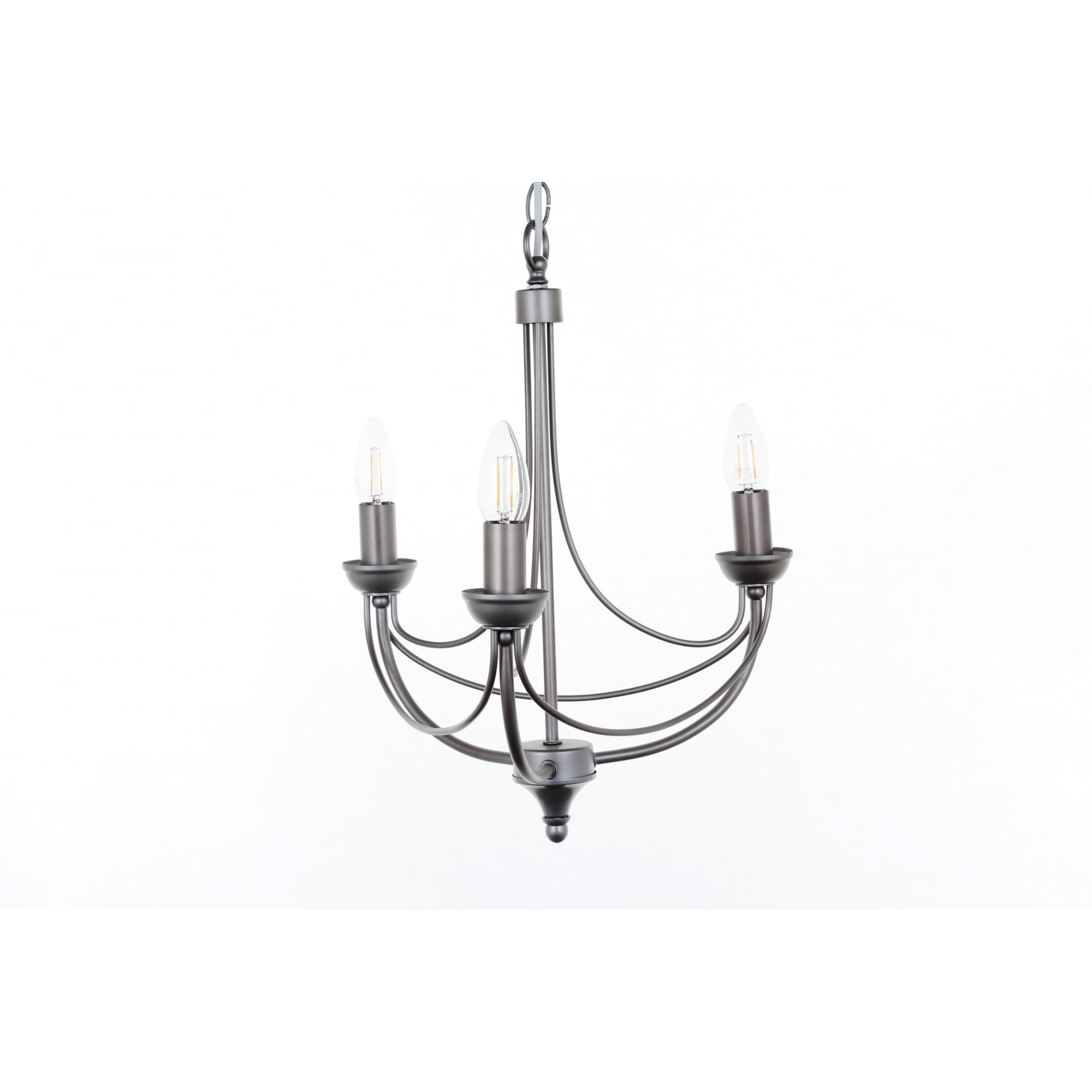Cirrus Stylish 3 Light Ceiling Pendant In Matt Black Or Natural Finish SMC0003