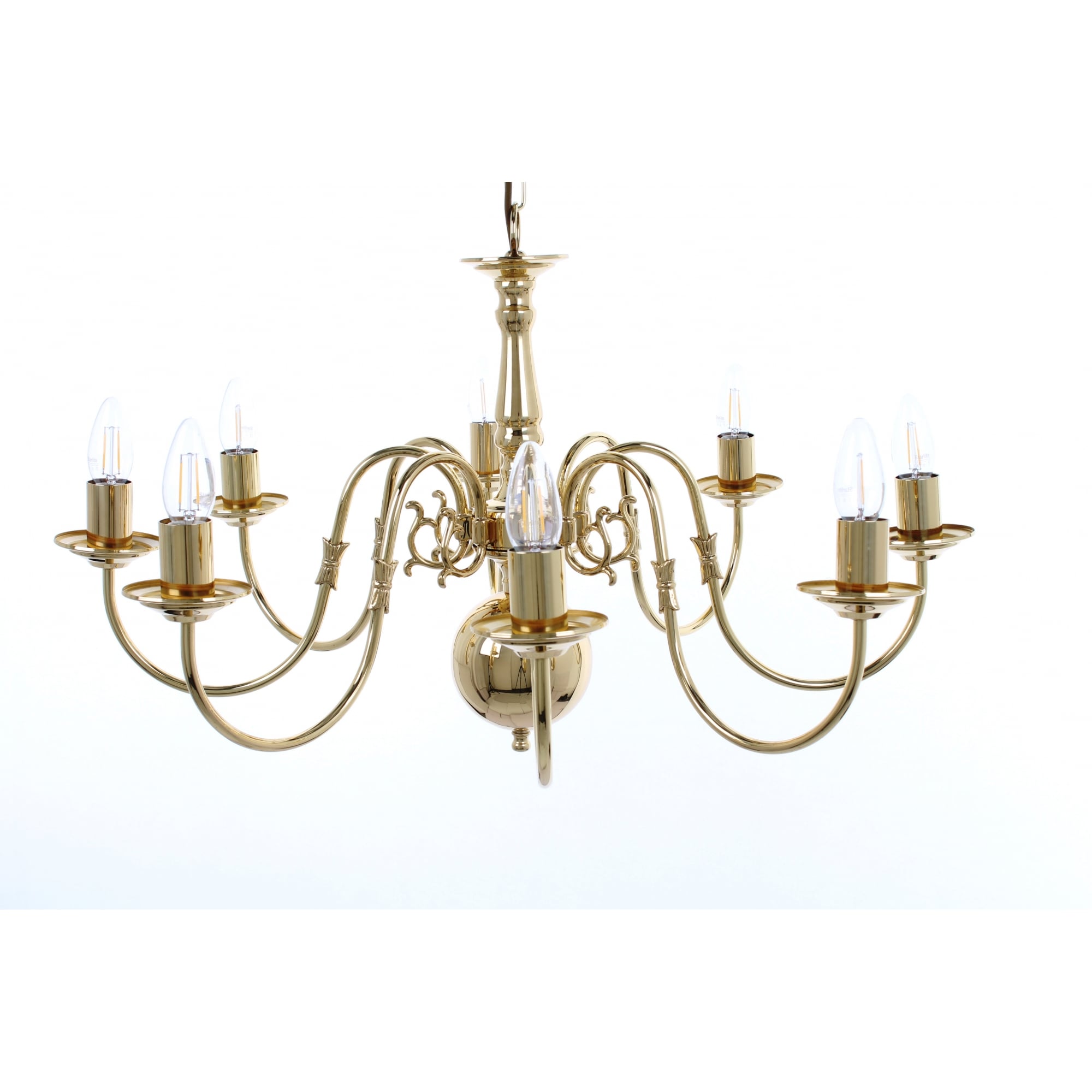 Flemish 8 Light Chandelier In A Choice Of Finishes BF00350/08