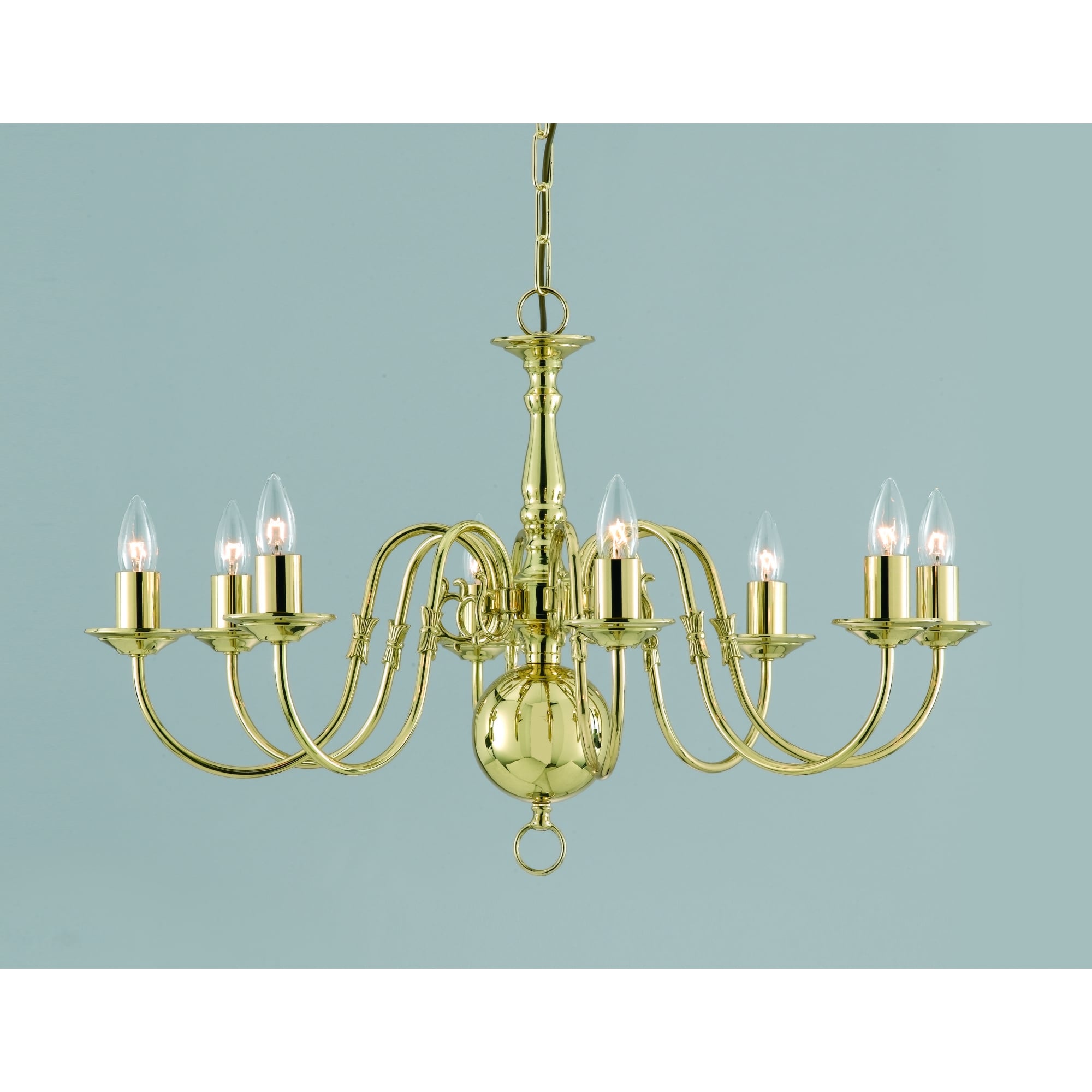 Flemish 8 Light Chandelier In A Choice Of Finishes BF00350/08