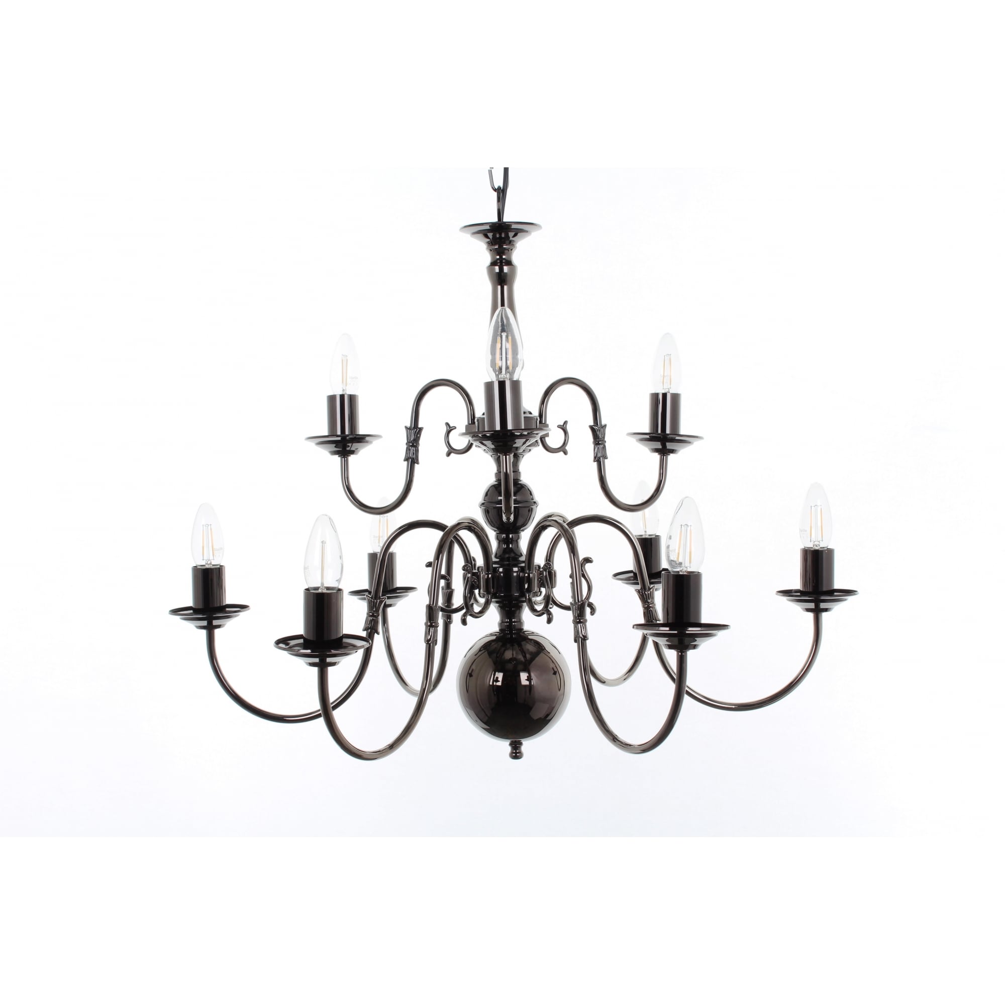Flemish 9 Light Chandelier In A Choice Of Finishes BF00350/6+3