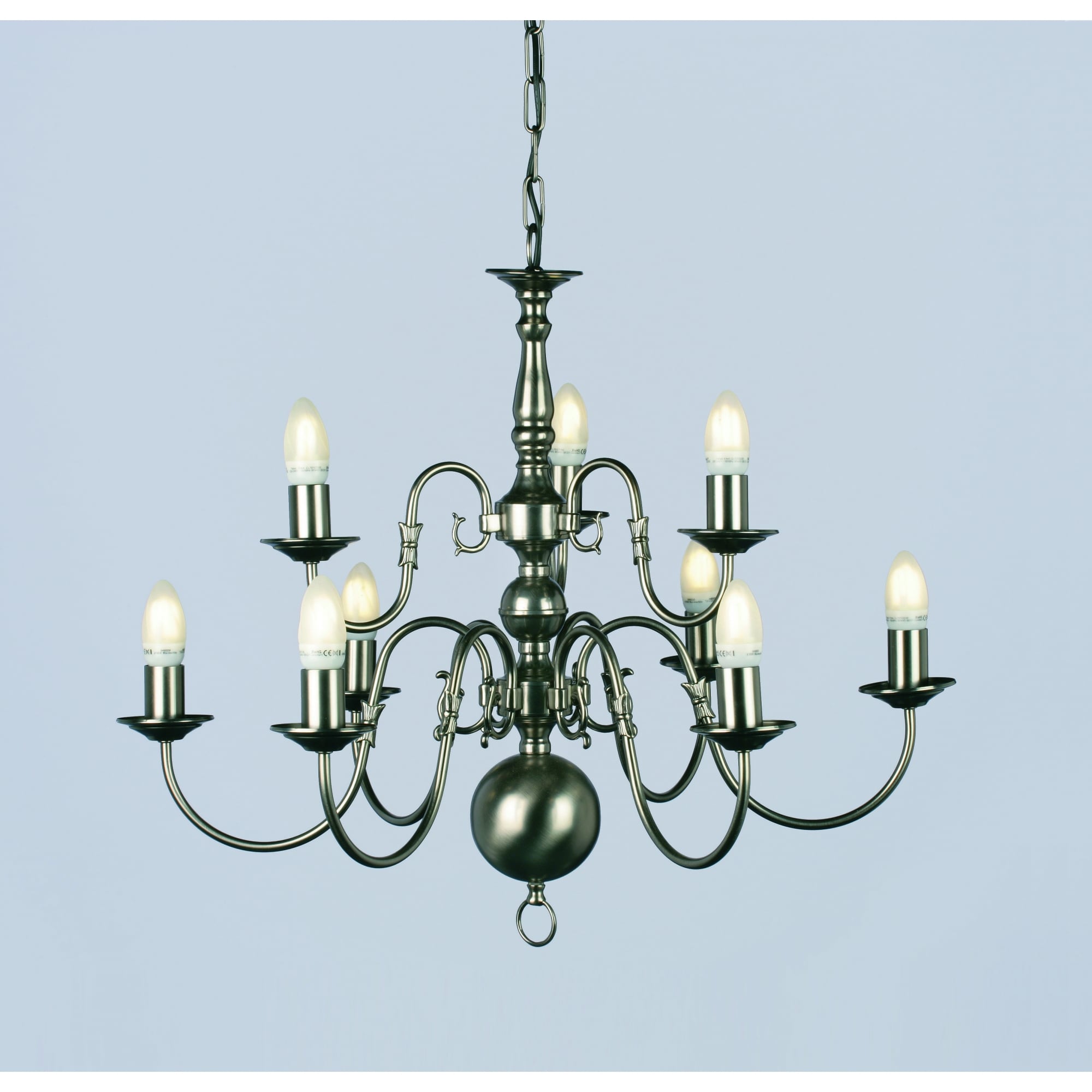 Flemish 9 Light Chandelier In A Choice Of Finishes BF00350/6+3