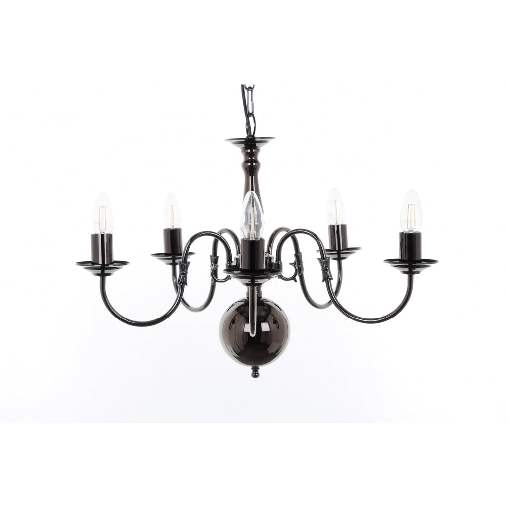 Flemish 5 Light Chandelier In A Choice Of Finishes BF00350/05