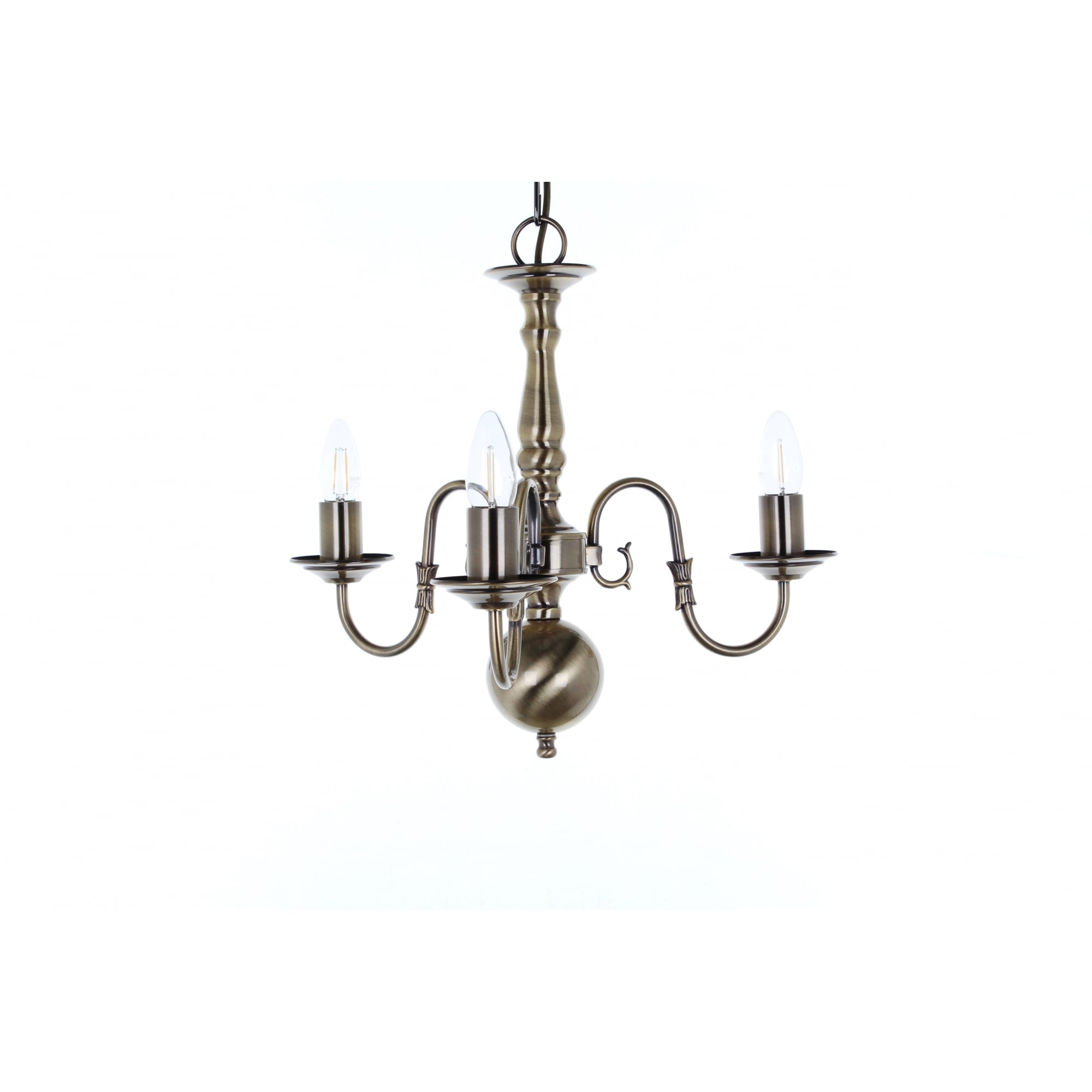 Flemish 3 Light Chandelier In A Choice Of Finishes BF00350/03