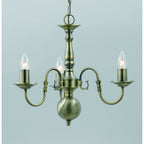 Flemish 3 Light Chandelier In A Choice Of Finishes BF00350/03