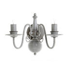 Bologna Twin Wall Light In Grey Or Cream Finish PG05579/02/WB